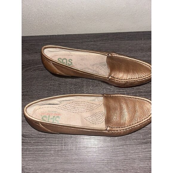 SAS Tripad Comfort Simplify Slip On Casual Loafers In Gold /Bronze Size 11 - Picture 3 of 8